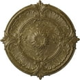 thumbnail image 1 of 30 1/8"OD x 1 1/2"P Attica Acanthus Leaf Ceiling Medallion (Fits Canopies up to 3 1/4"), Hand-Painted Mississippi Mud Crackle, 1 of 6