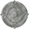 thumbnail image 1 of 30 1/8"OD x 1 1/2"P Attica Acanthus Leaf Ceiling Medallion (Fits Canopies up to 3 1/4"), Hand-Painted Ultra Pure White Crackle, 1 of 6