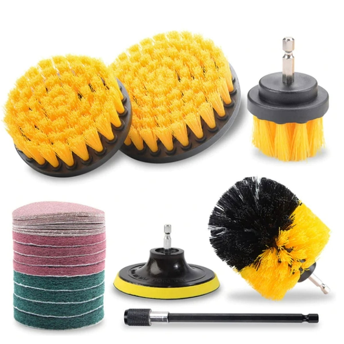 30 In 1 Power Scrubber Brush Set For Various Surfaces, Drill Brush ...