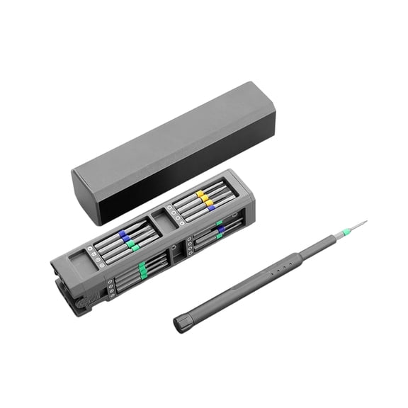 30 in 1 Precision Screwdriver Set, 28 Extended Magnetic Bits with Handle, Professional Repair Tool Kit for Electronics Phone Watch, Compact S2 Steel Driver Set for DIY Glasses Laptop