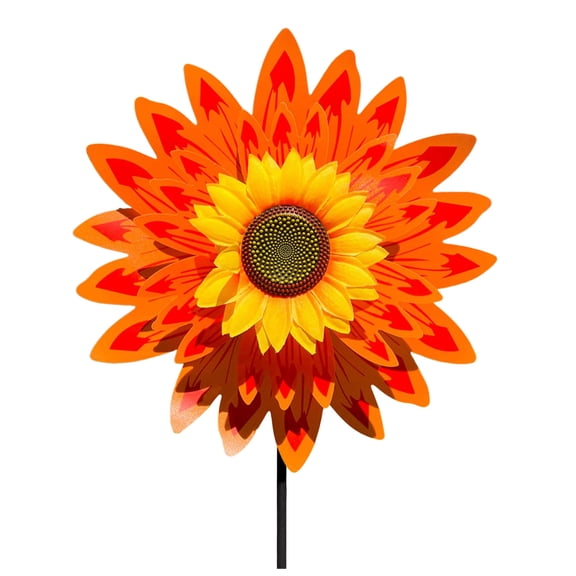 30*14in Sunflower Pinwheels Outdoor Wind Spinners Yard Garden,Lawn Pinwheels Bulk Colorful Flower Windmill Decorative