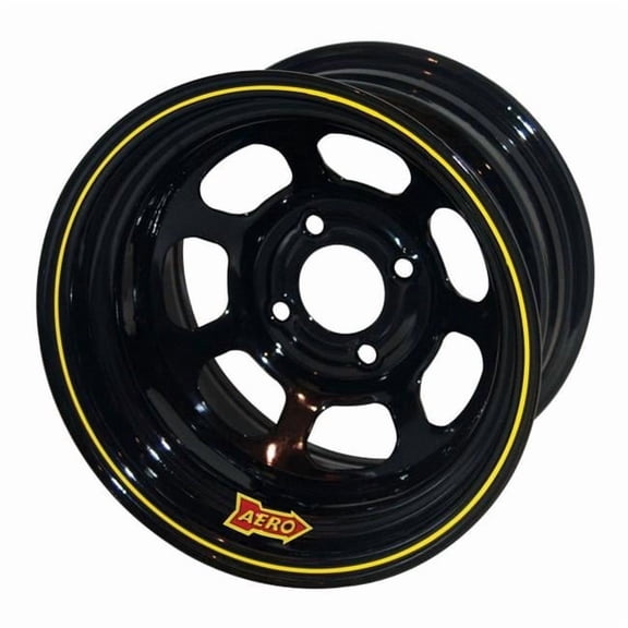 30-174220 30 Series Roll Formed Wheel - Black - 13 x 7 in. - 2 in. Offset - 4 x 4.25 in. Bolt Circle - 15 lbs
