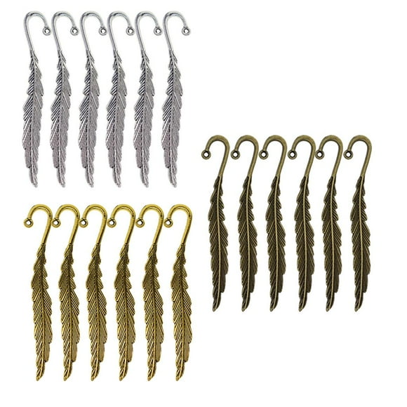 30/18 Pieces Mixed Bookmarks Hooks Beads Book Marks Jewelry Making Findings Diy