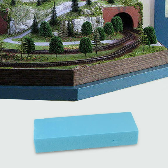 30*20 Cm Landscaping Block Floor Slab Construction Model Material Blue Foam Board Foam Blue Construction Metalworking 30*40*2Cm Smile Home