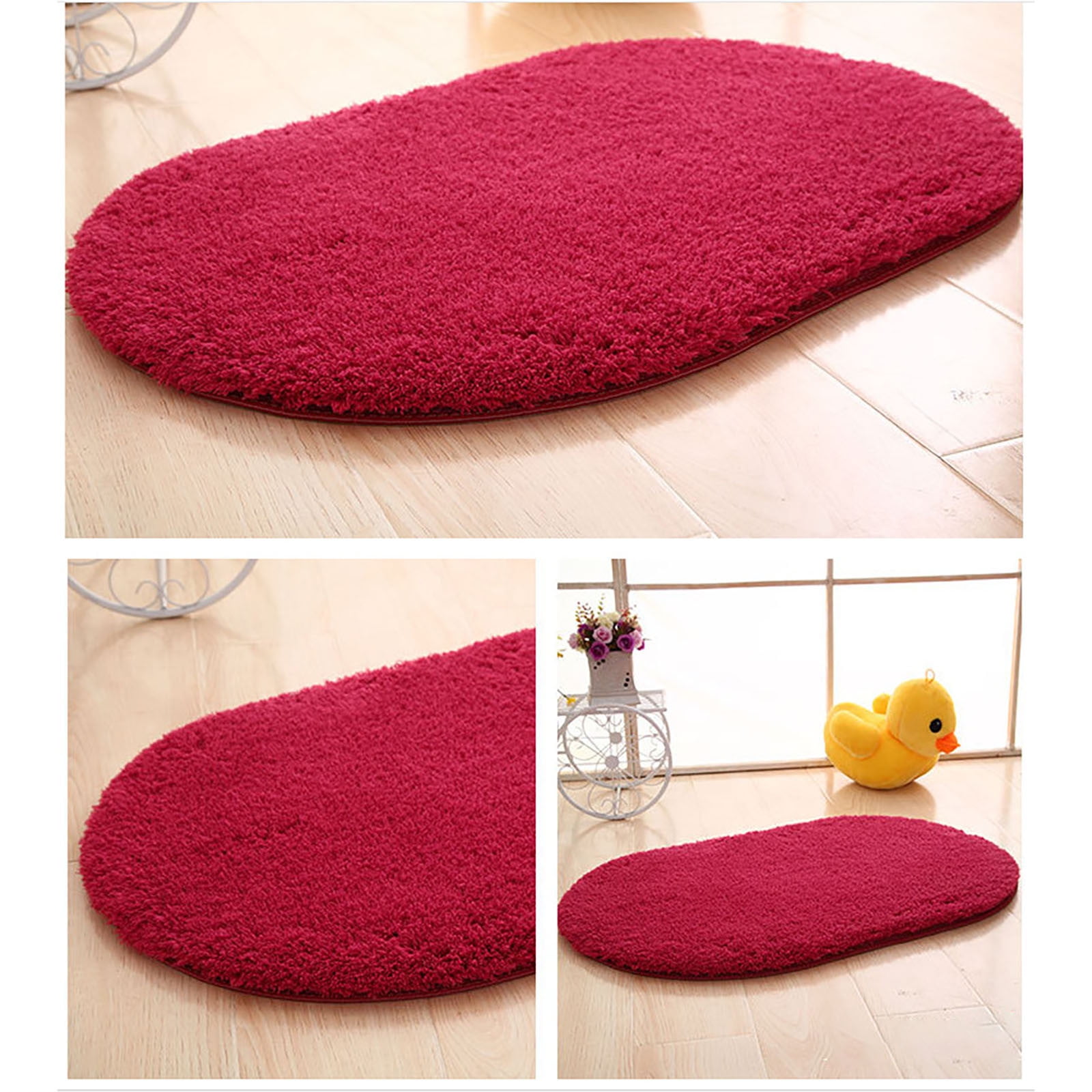 30*20cm Luxury Bathroom Rug Mat Extra Soft And Absorbent Microfiber ...