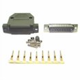 thumbnail image 1 of 30-212P-1 - DB25M CRIMP W/PLASTIC HOOD GREY AND PINS, 1 of 1