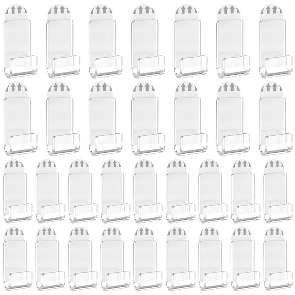 30/24Pcs Vinyl Record Wall Mount Acrylic Vinyl Record Holder Self Adhesive Clear Vinyl Display Shelf No Drill Invisible Album Record Holder for Displaying Large Photo Magazine Comic Book