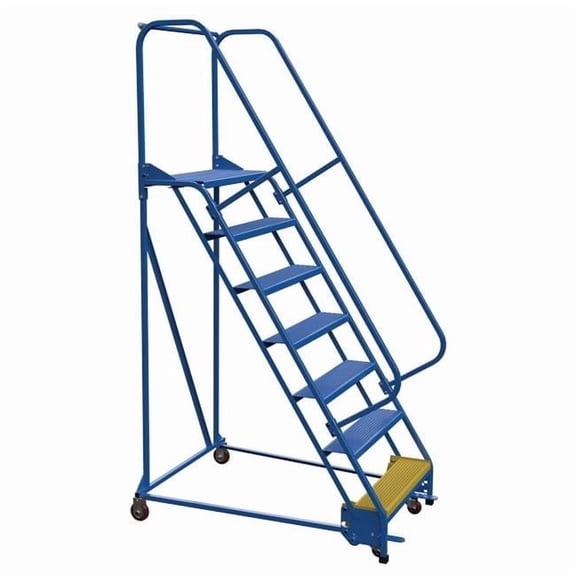 30.25 in. Portable Warehouse Standard Slope Ladder, Perforated - 7 Steps