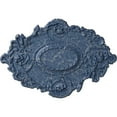 thumbnail image 1 of 30 3/8"W x 20 3/4"H x 1"P Kinsley Flowing Leaf Ceiling Medallion, Hand-Painted Americana Crackle, 1 of 4