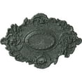 thumbnail image 1 of 30 3/8"W x 20 3/4"H x 1"P Kinsley Flowing Leaf Ceiling Medallion, Hand-Painted Athenian Green Crackle, 1 of 4