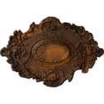 thumbnail image 1 of 30 3/8"W x 20 3/4"H x 1"P Kinsley Flowing Leaf Ceiling Medallion, Hand-Painted Rust, 1 of 4