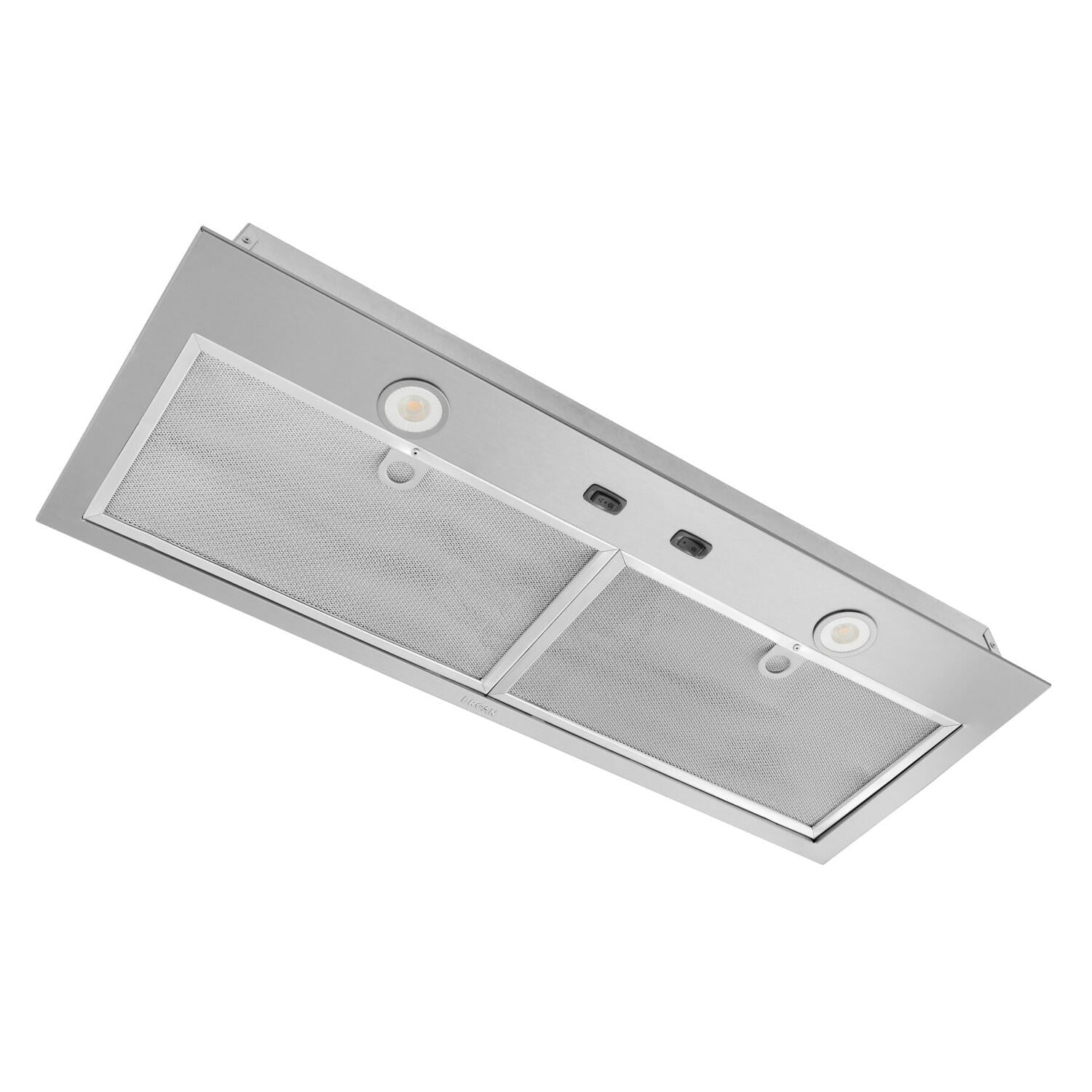 Stainless Steel 30-Inch Convertible Insert Range Hood with LED Lighting