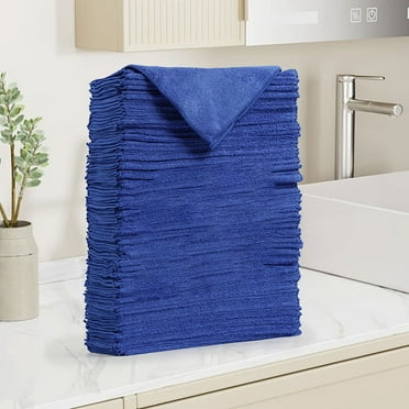 30*30cm Microfiber Cleaning Cloths,Thick Edge Less Dish Drying Towel for Car, Polishing, Washing, and Auto Detailing