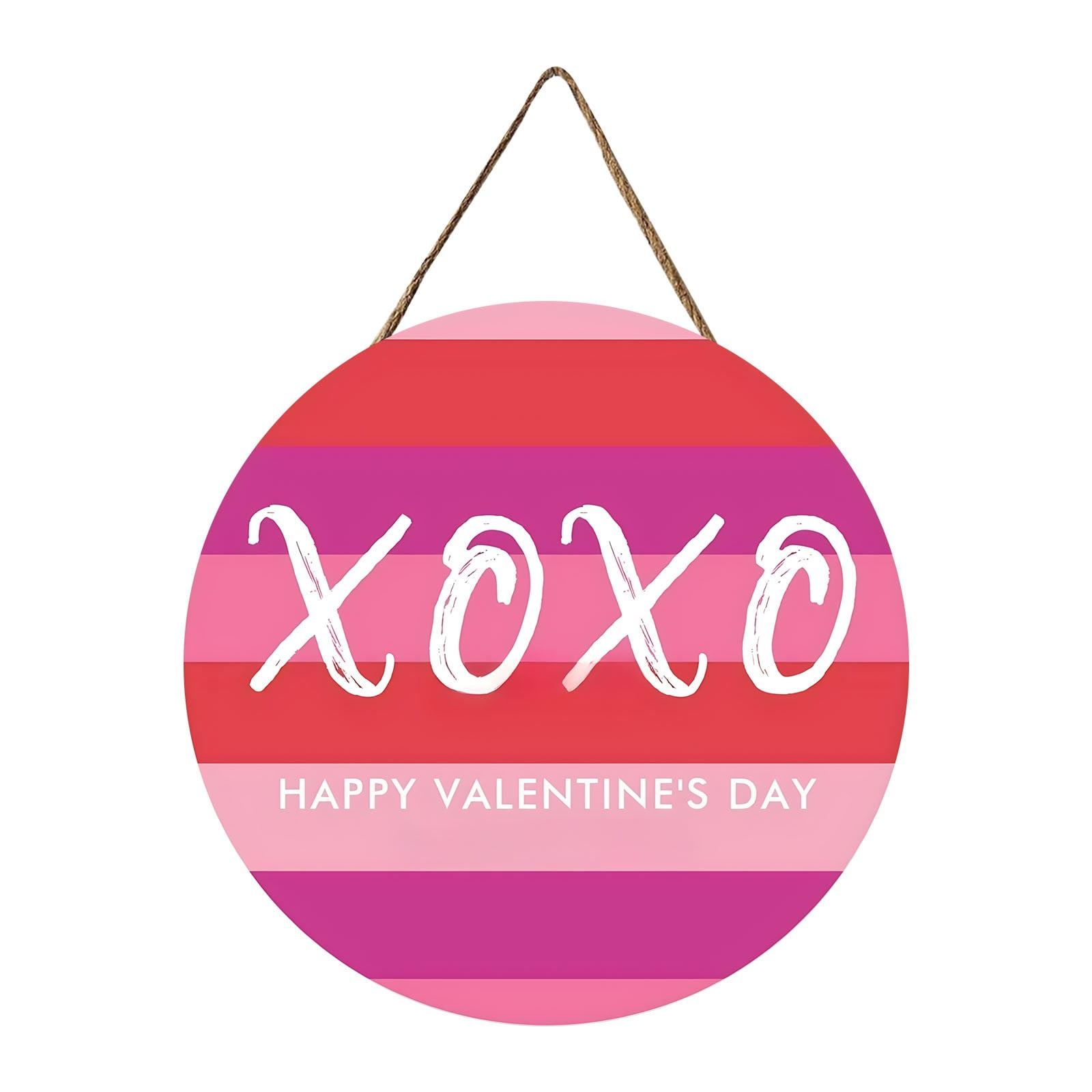 30*30cm Round Wooden Door Sign Doors Decoration Adorable Valentine'S