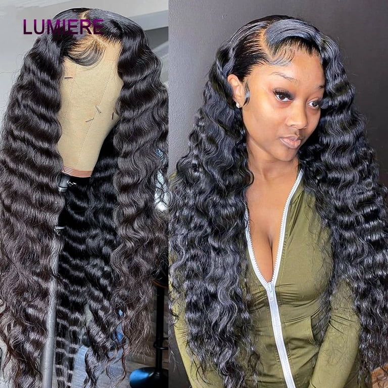 30 32 34 inch Loose Deep Wave 13x4 Lace Front Human Hair  display picture 1
