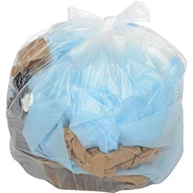32-33 Gal. Clear Trash Bags, 1.5 Mil, 33x39