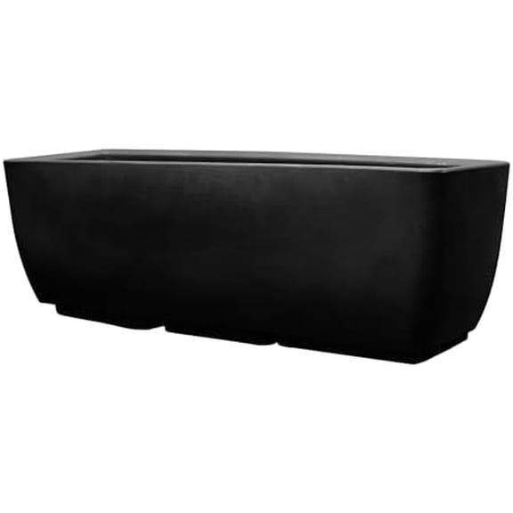 30" x 10" Rectangular Garden Planter for Indoor or Outdoor Gardening, Black - Durable, Stylish, and Weather-Resistant Planter for Modern Gardens and Spaces