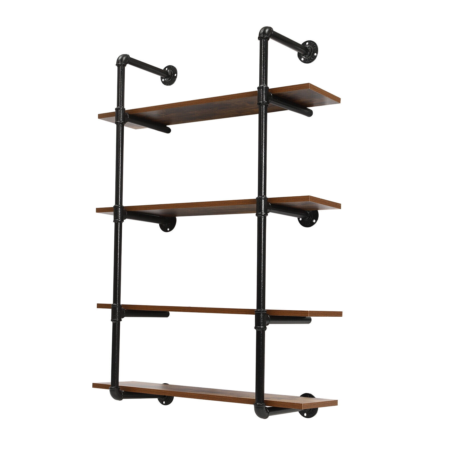 30"/36" Industrial Pipe Shelf Wall Mounted Shelving Hanging Floating Rustic Wood Shelf Wall Rack Storage Shelf