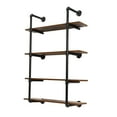 thumbnail image 1 of 30"/36" Industrial Pipe Shelf Wall Mounted Shelving Hanging Floating Rustic Wood Shelf Wall Rack Storage Shelf, 1 of 30