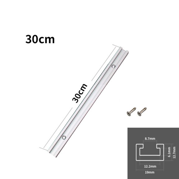 30/40/50/60Cm 3/4X1/2 T Track Ratchet Track Clamp Holder For Woodworking Tables