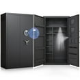 thumbnail image 1 of 30-40 Gun Safe, Unassembled Large Digital Gun Safe for Pistols with LCD Keypad & Gun Rack, Long Gun Cabinet for Shotguns with Mute Function & Dual Alarm, 1 of 10
