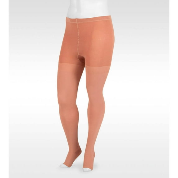 Juzo 3512 Dynamic (Varin) Soft Open Toe Pantyhose - 30-40 mmHg Short Beige I