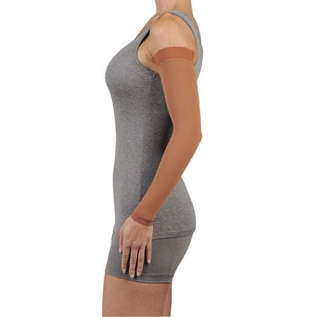 30-40 mmHg. Juzo Soft Series. Sleeve. Max. Regular. Silicone Grip. ,Size:I,Color:Chocolate