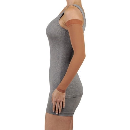 30-40 mmHg. Juzo Soft Series. Sleeve. Max. Regular. Silicone Grip. ,Size:IV,Color:Chocolate