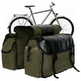 thumbnail image 1 of 30-40L Bike Pannier Bags Set, Water-Resistant Double Saddle Rear Rack Bags With Lid, Canvas Bicycle Cargo Carrier For Commuting, Touring & Mountain Cycling, 1 of 7