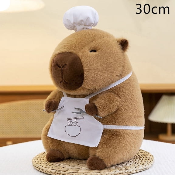 30/40cm New Chef Series Plush Capybara Stuffed Doll Cute Capybara Plush Kawaii Animal Toy Children's Birthday Gift Doll Kids Toy