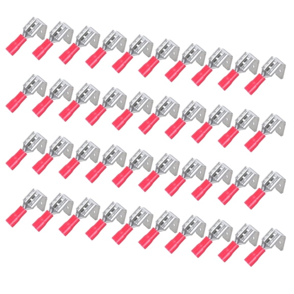30/40pcs Half Insulated Piggybacks Spades Connectors Simple Installs for Cables