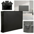 thumbnail image 1 of 30-43 Inch Waterproof & Weatherproof Outdoor TV Cover - Black Thick Fabric Protector for LCD/LED/Plasma TVs - Universal Fit with Wall Mounts & Stands - Dust Resistant, 1 of 4