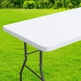 thumbnail image 1 of 30*48 Inch Elastic Fitted Tablecloth For Rectangle Tables, 1 Piece Stretch Washable Table Cover With Elastic Edge For Secure Fit, Suitable For Outdoor Patio, Camping, Banquet,, 1 of 7