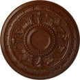 thumbnail image 1 of 30 5/8"OD x 2 1/2"P Tellson Ceiling Medallion (Fits Canopies up to 6 3/4"), Hand-Painted Burnished Mahogany Crackle, 1 of 7