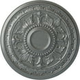 thumbnail image 1 of 30 5/8"OD x 2 1/2"P Tellson Ceiling Medallion (Fits Canopies up to 6 3/4"), Hand-Painted Platinum, 1 of 7