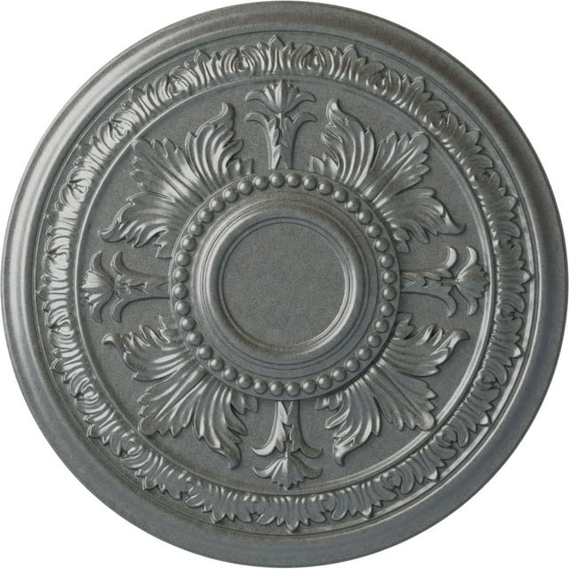 30 5/8"OD x 2 1/2"P Tellson Ceiling Medallion (Fits Canopies up to 6 3/4"), Hand-Painted Platinum