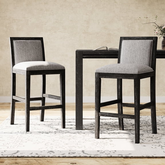 30.5 - Inch Seat Height, Square Shape - Stylish and Elegant Look - Different Room Decor - Sustainable Bar Stools Set