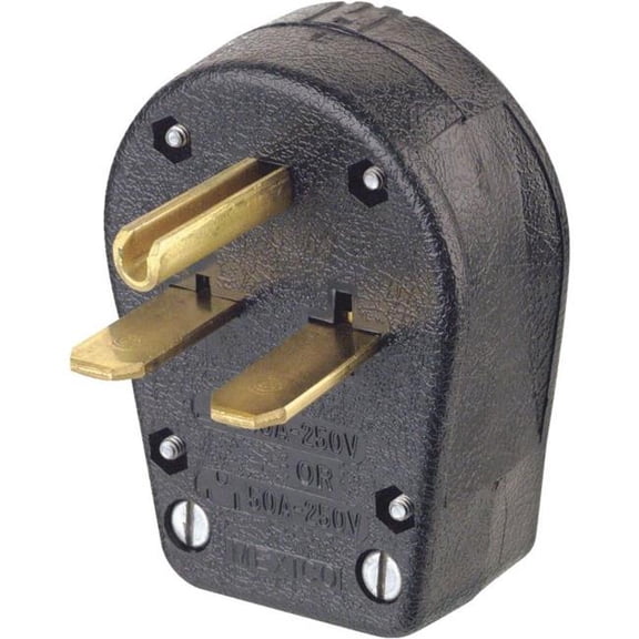 30-50A & 250V Dual Power Plug, Black