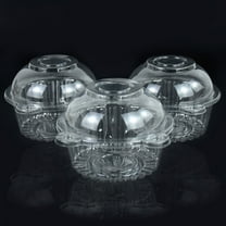 30/50Pcs Cake Slice Boxes Cupcake Container Square Individual Single Dessert Box Triangular Sandwich Cheesecake Storage Box