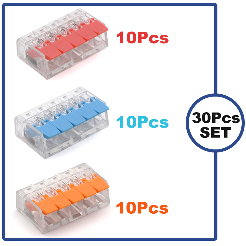 (30&50Pieces) Lever Nuts3 New style compact Splicing Connectors Quick