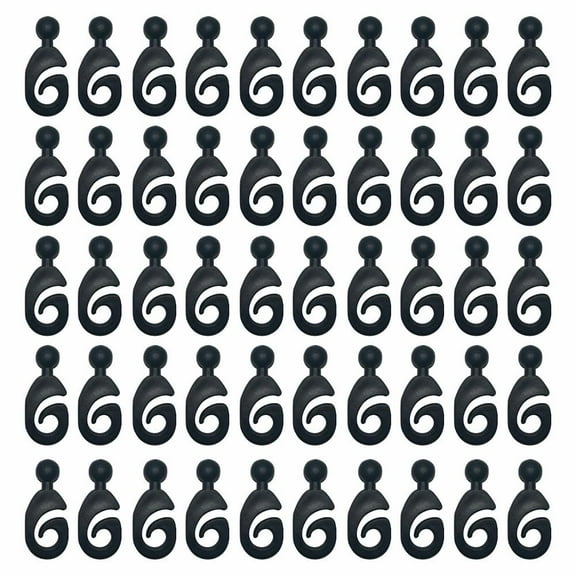 30/50pcs Tent Universal Hooks Curtain Hooks Straps Multifunctional Household Camping Hooks Accessories Outdoor Tools Bracket