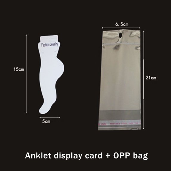 30-50sets Display Card with Opp Bags Transparent Self Adhesive Plastic Bag for Handmade Jewelry Necklace Bracelet Packaging 11 30PCS
