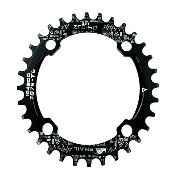 30-52T 104BCD Narrow Wide MTB Chainring, Single Speed Round Oval AL7075 CNC Mounrtain Bike Chain Ring, Ultralight Chainwheel, fit Shimano/SRAM/FSA Crank 7-11S Chains