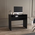 thumbnail image 1 of 30.6" H Computer Desk, Black Finish. Manufactured Wood With Shelf. Compact For Smaller Spaces. Easy Assembly Required. Versatile Home Office & Student. Meets , , . 34.21" W X 16.65" D 30.46" H., 1 of 4
