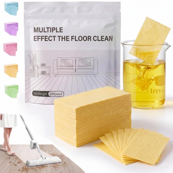 30/60/100/200/300 Pcs Multi Effect Floor Clean Tablets,Fast Dissolving Deep Cleaning Floor Cleaner with Fresh Scent for Hardwood, Tile