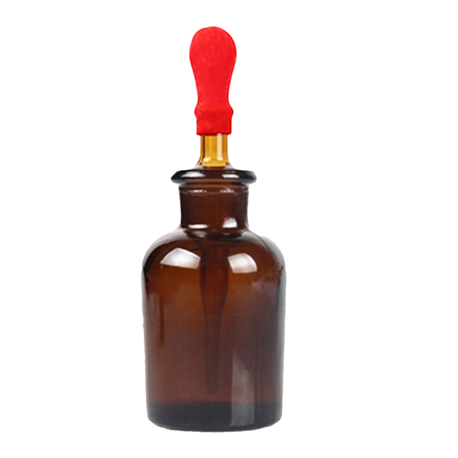 30/60/125ml Laboratory Brown Glass Dropper Bottle Refillable Container ...