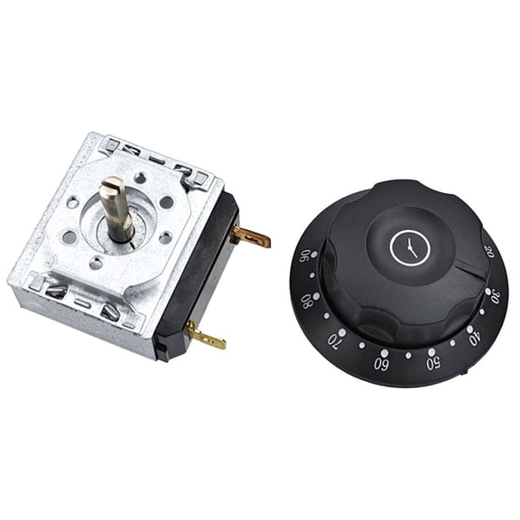 30/60/90/120Min Knob Timer Switch With Bell For Cabinet Microwave Oven Mechanical Rice Cooker Time Switch 16A 250V Accessories