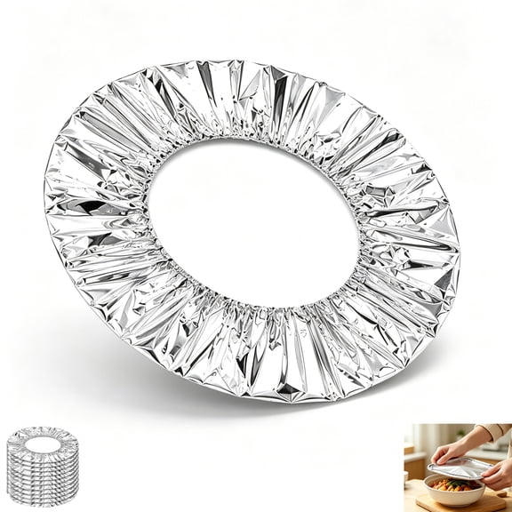 30/60/90/150 Pc Home Dining Table & Food Container Aluminum,Thickened Heat-Resistant Material,Elastic Tension,Suitable for Multiple Sizes