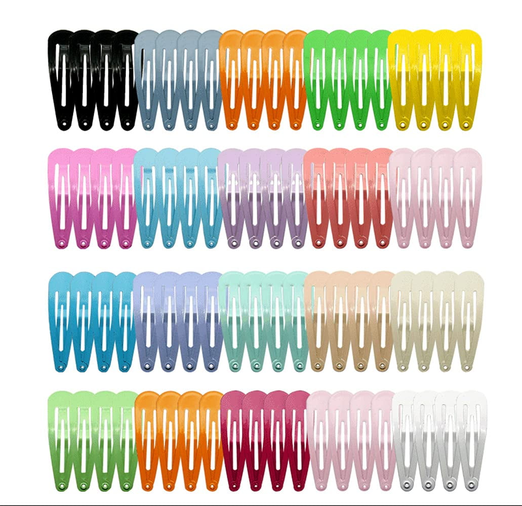24 Pcs 2 Inch Double Grip Hair Clips Metal Snap Hair Barrettes For - View #12