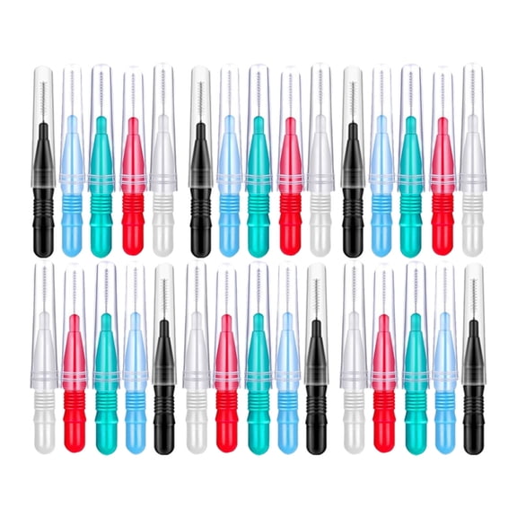 30/60PCS Compact Eyebrow Brushes Perfect For Eyelash Extensions And Grooming